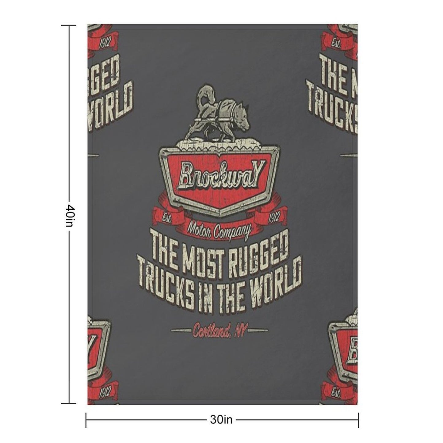Brockway Motor Company 1912 Throw Blanket