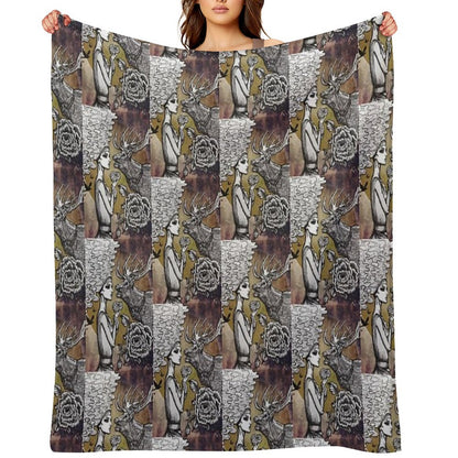 The Lonely Goddess Throw Blanket