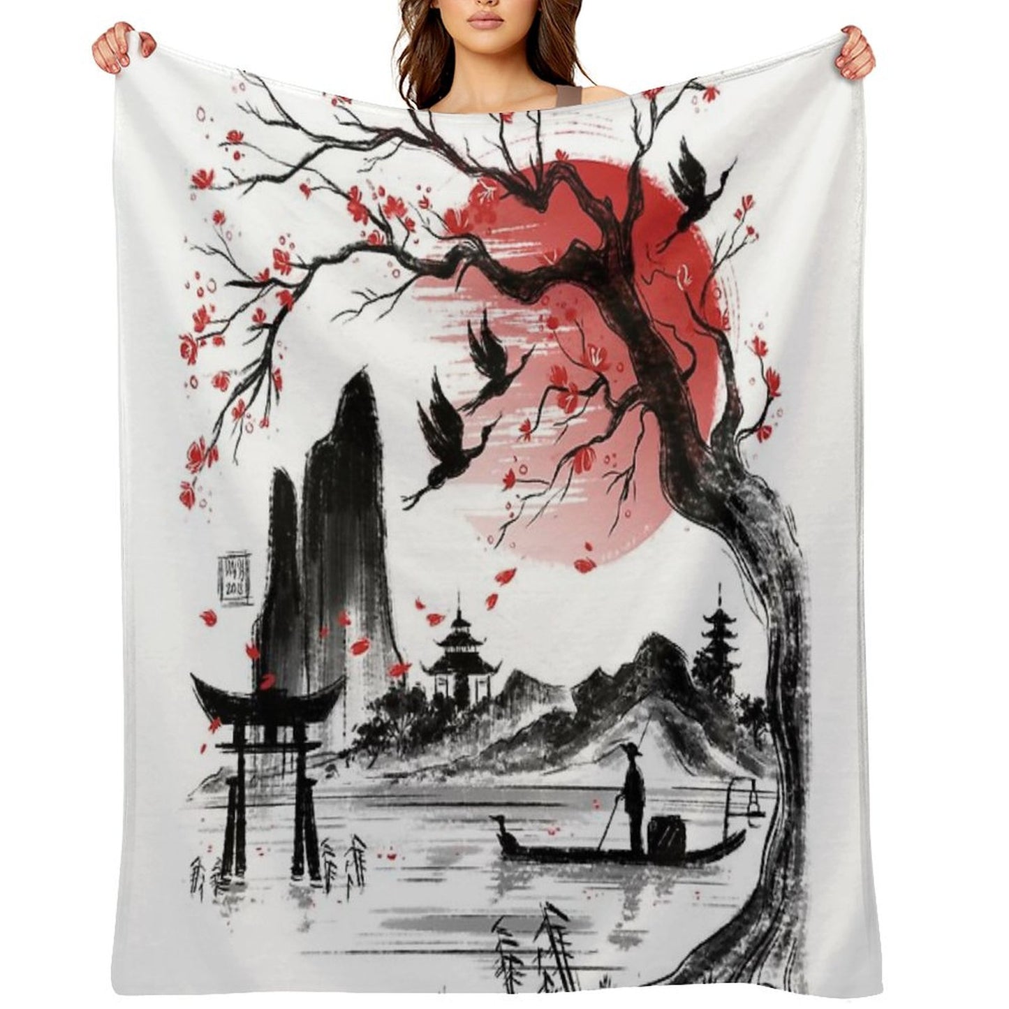 Japan Dream Throw Blanket
