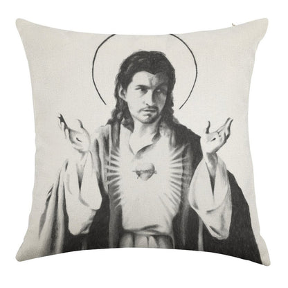 Arctic Monkeys Alex Turner As Jesus Linen Throw Pillow Cover