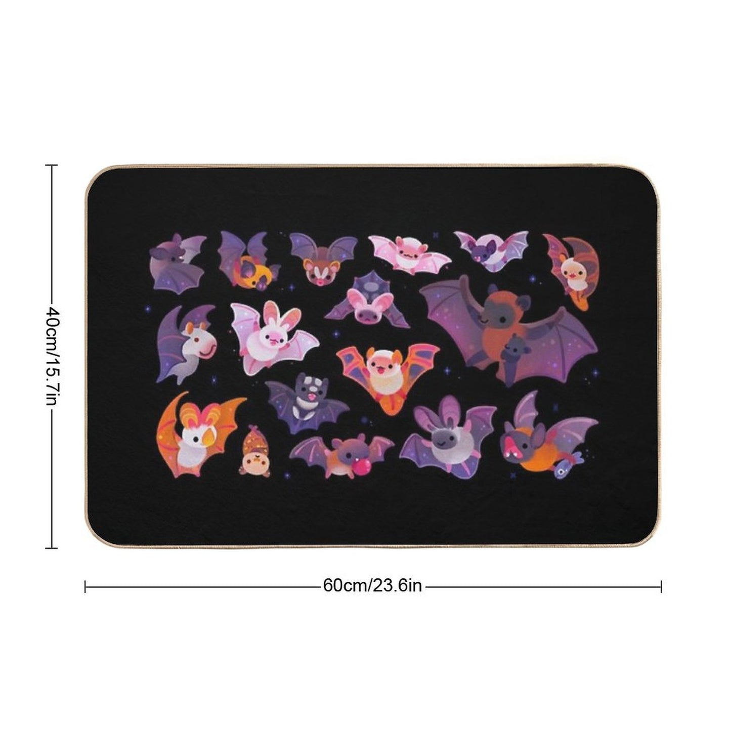 Bat - Dark Bath Mat