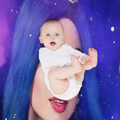 Evie Blue Princess - Descendants 3 Throw Blanket