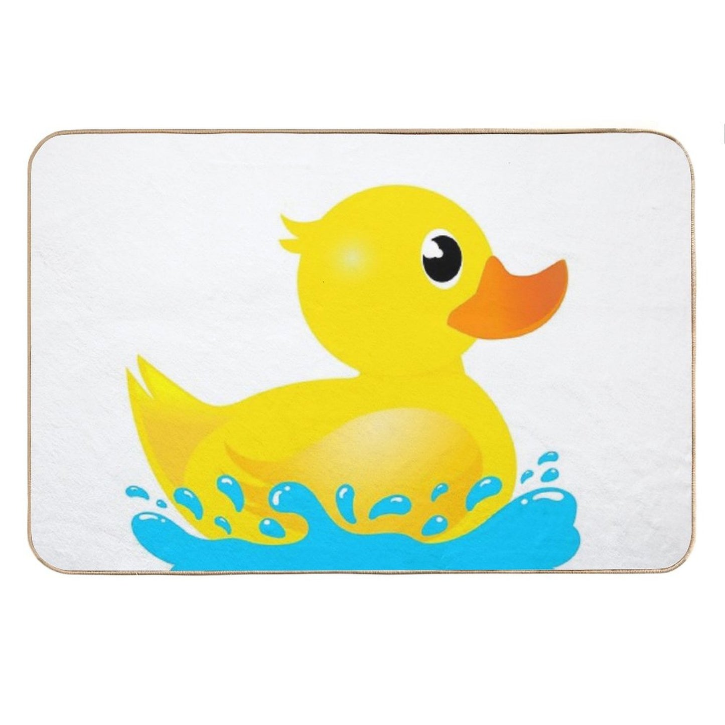 Yellow Rubber Duck & Splash Bath Mat