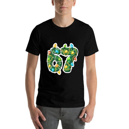 Funny Six Seven 6 7 Meme Unique Design 6 7 Christmas  High-quality Stitching T-Shirt
