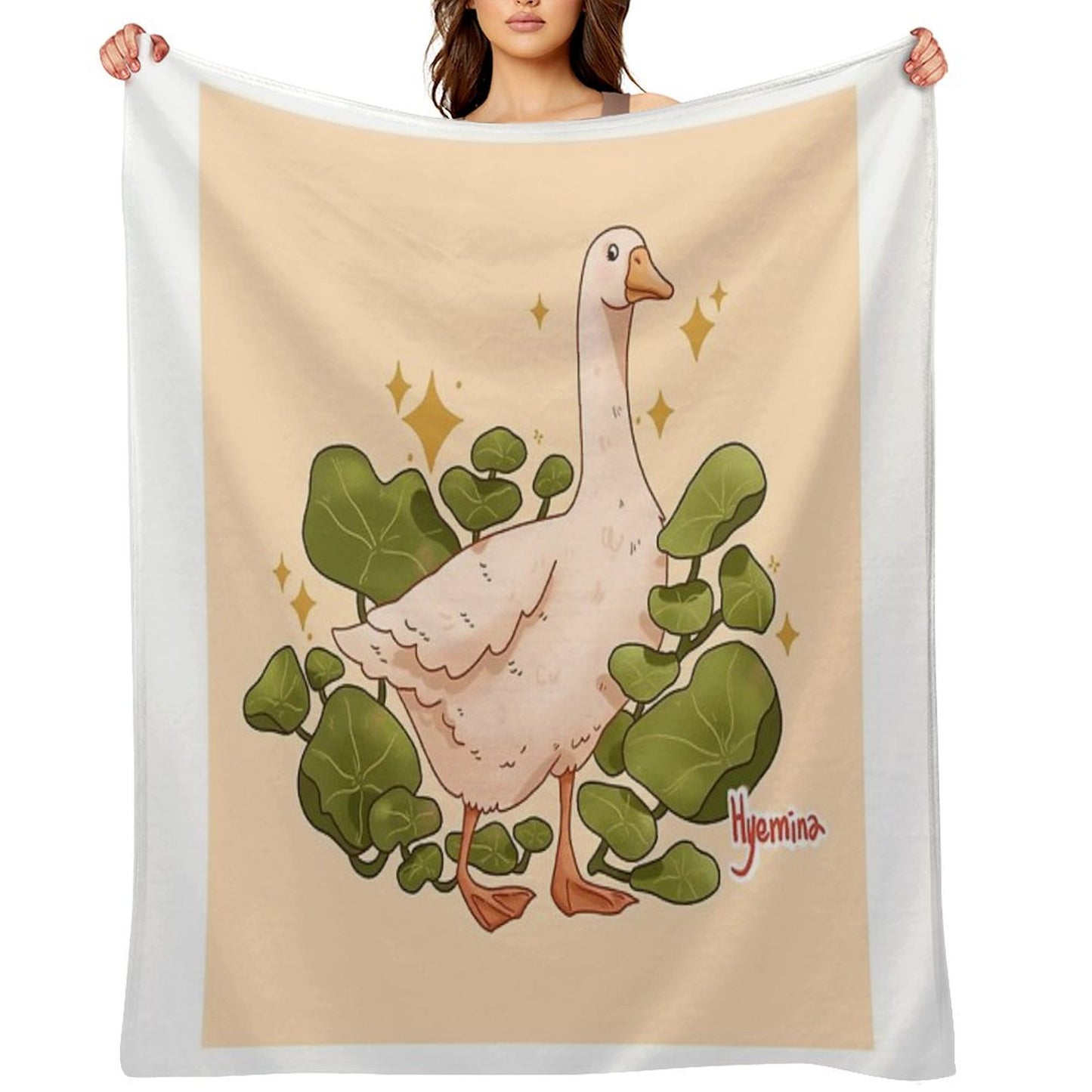 Plant Goose Throw Blanket