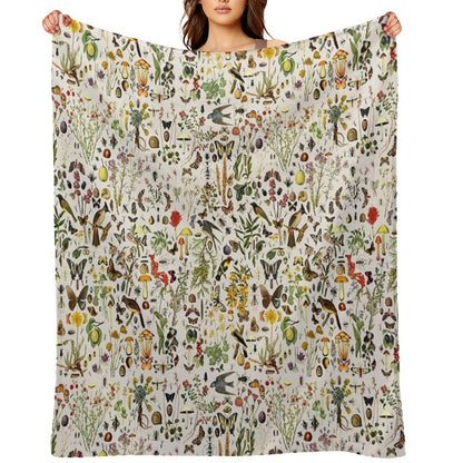 Biology of America USA Throw Blanket