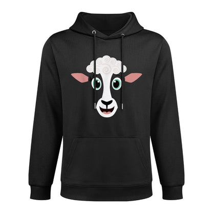Funny Halloween Costume for Girls Boys - Cute Sheep Face Relaxed Fit Hoodie