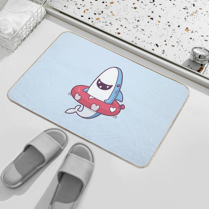 Shark Summer Fun  High-Traffic Bath Mat