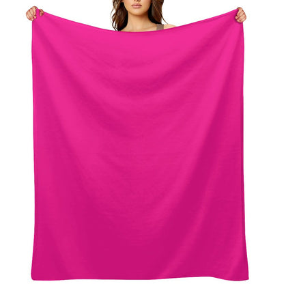 PLAIN SOLID DEEP PINK -100 PINK SHADES ON OZCUSHIONS ON ALL PRODUCTS Throw Blanket