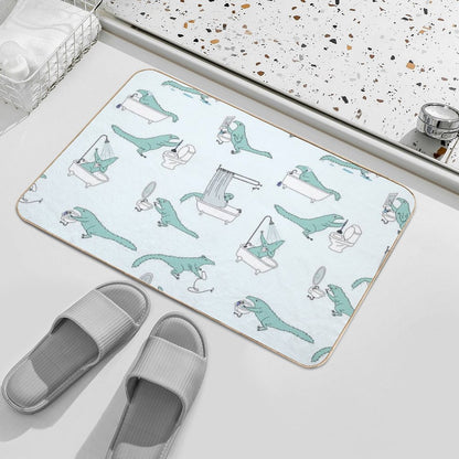 Bathroom Dinosaur Pattern Bath Mat