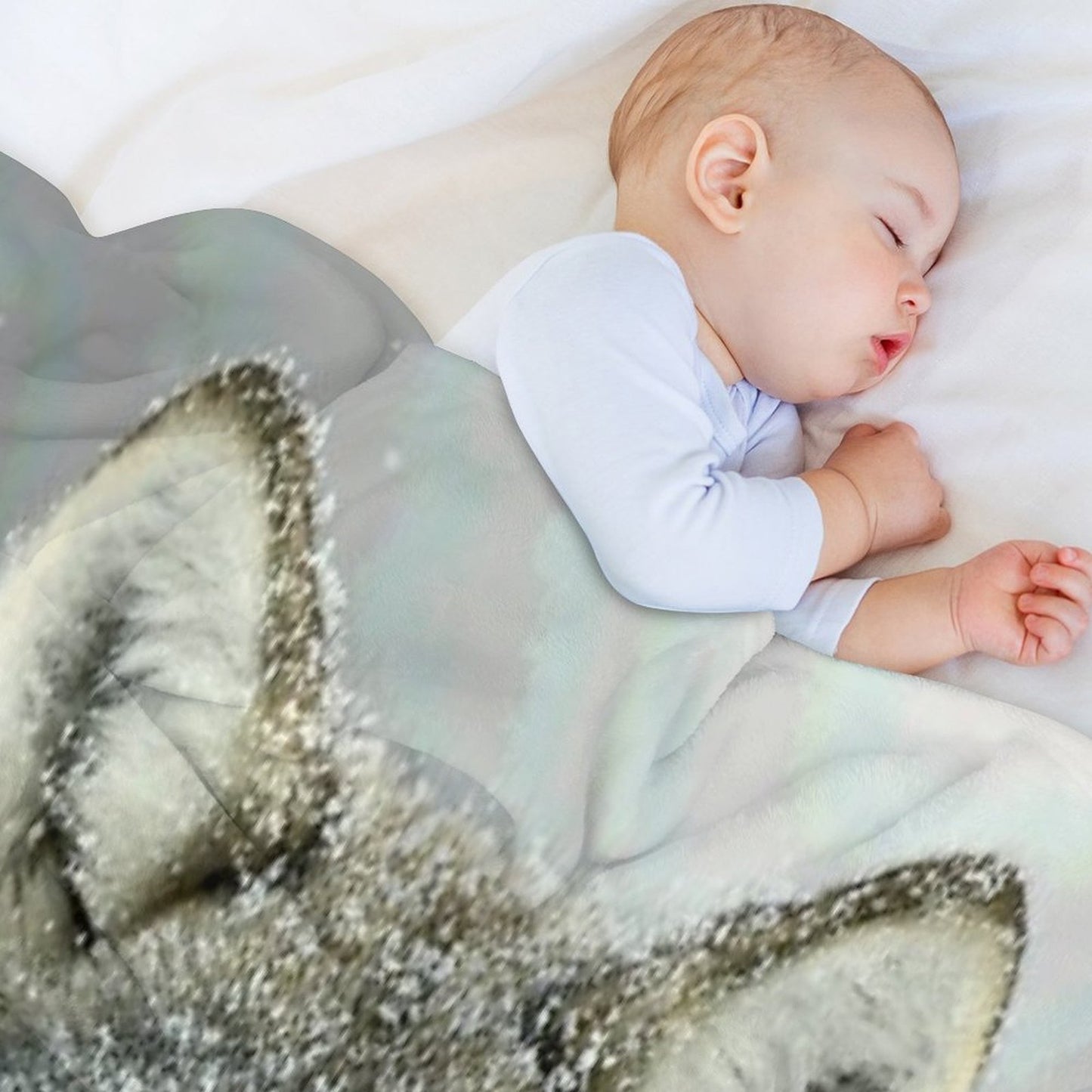 GREY WOLF Throw Blanket