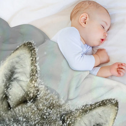 GREY WOLF Throw Blanket