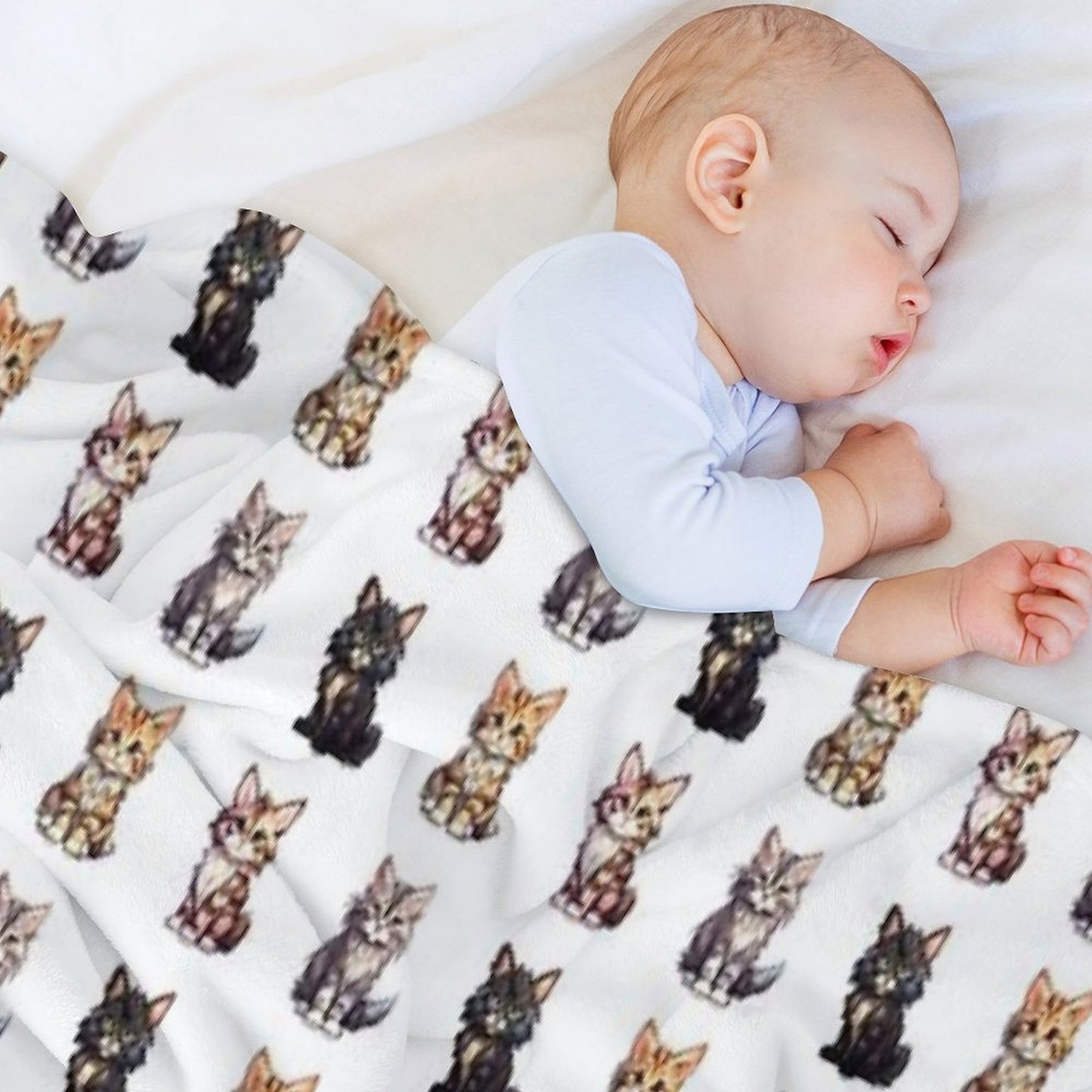Cute Maine Coon Cats Throw Blanket
