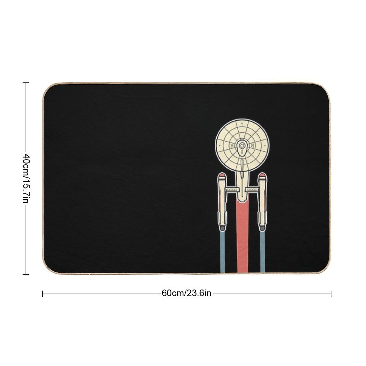 USS Enterprise Star Trek Bath Mat