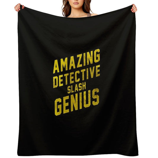 AMAZING DETECTIVE SLASH GENIUS Throw Blanket