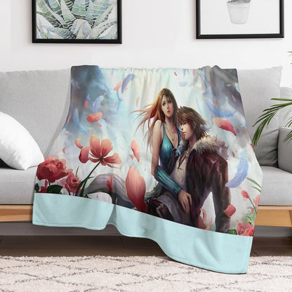 Squall Leonhart & Rinoa Heartilly Throw Blanket