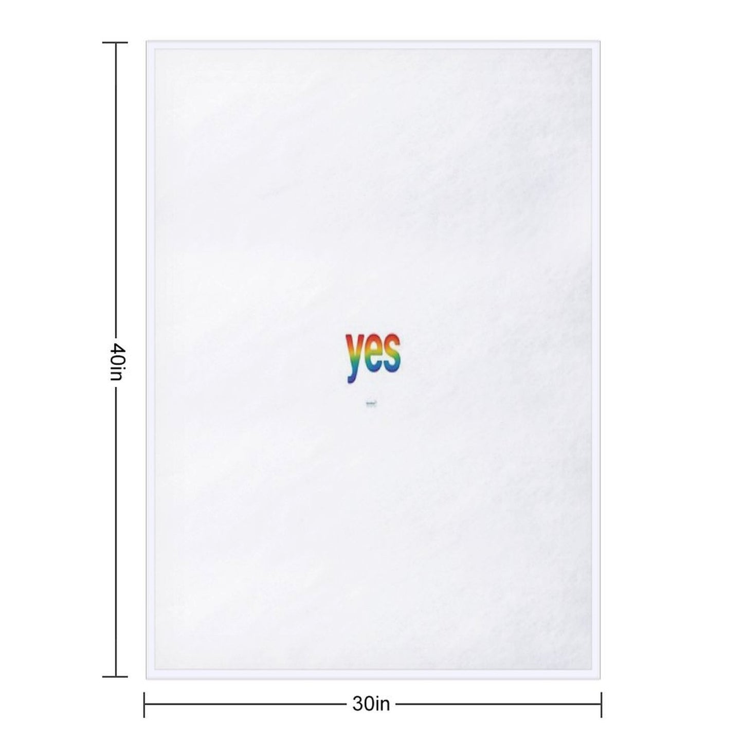 Affirmation Series Yes Throw Blanket