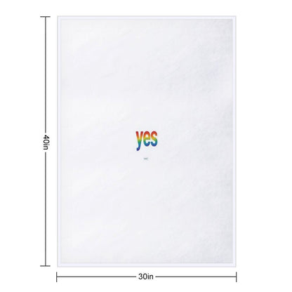 Affirmation Series Yes Throw Blanket