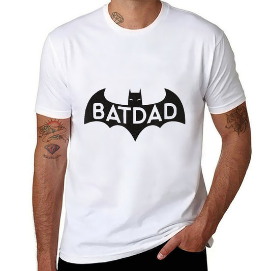 Bat Dad Inspired Graphic - Heroic Dad  Cotton T-Shirt