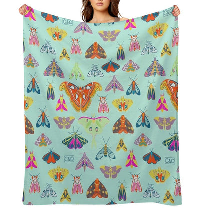 Lots of Lepidoptera Throw Blanket