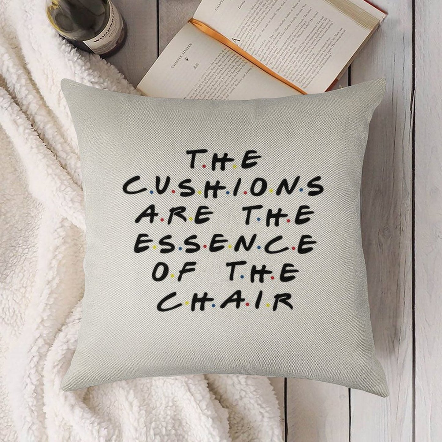 The Cushions Are The Essence Of The Chair Linen Throw Pillow Cover
