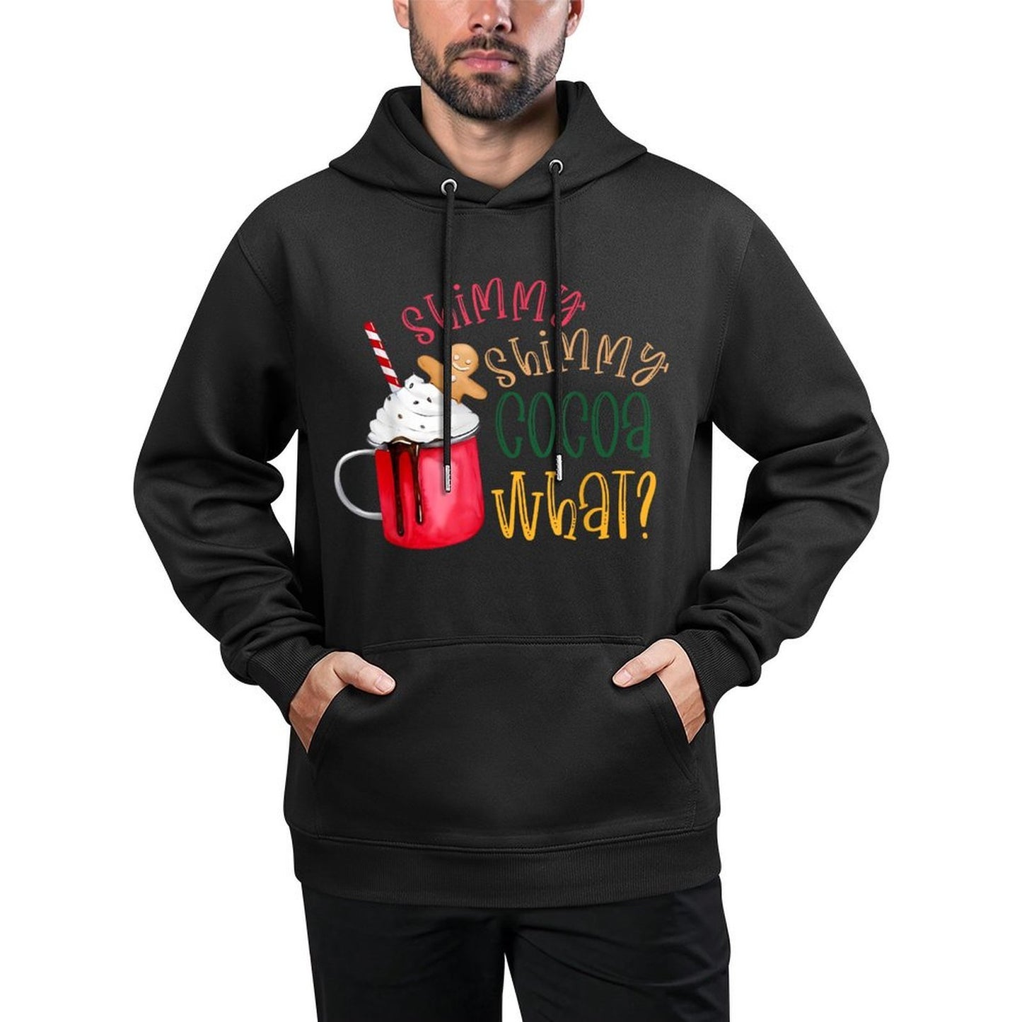 Shimmy Shimmy Cocoa What Funny Christmas Medium-Weight Fabric Hoodie