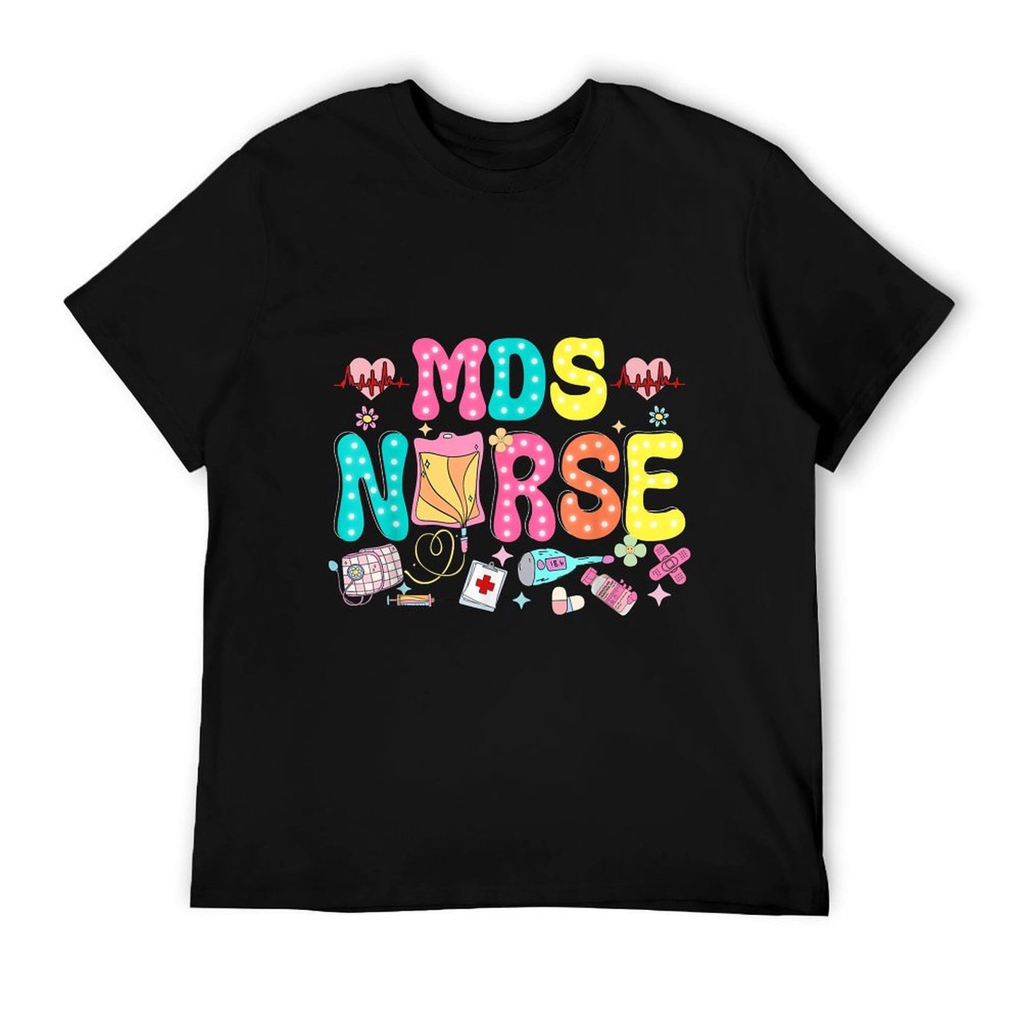 MDS Nurse Heart Valentines Day Medical Nursing Appreciation T-Shirt