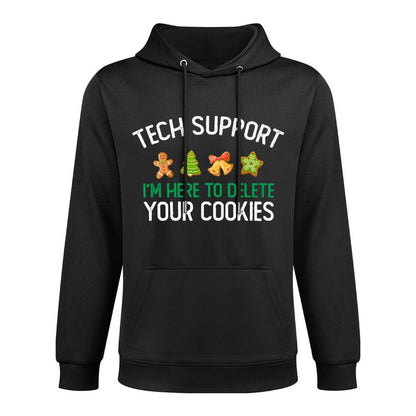 Tech Support Im Here To Delete Your Cookies Christmas Premium Machine Washable Hoodie