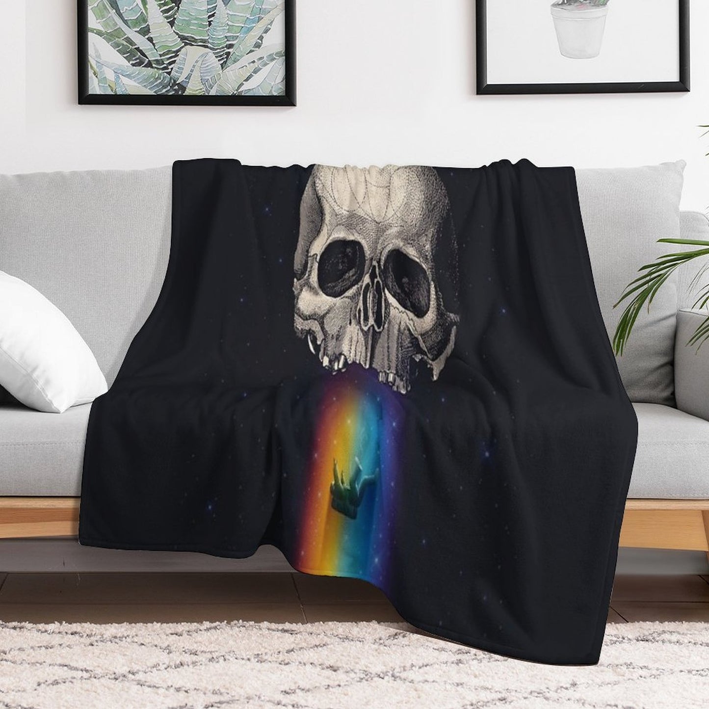 Iridescent Oblivion Throw Blanket