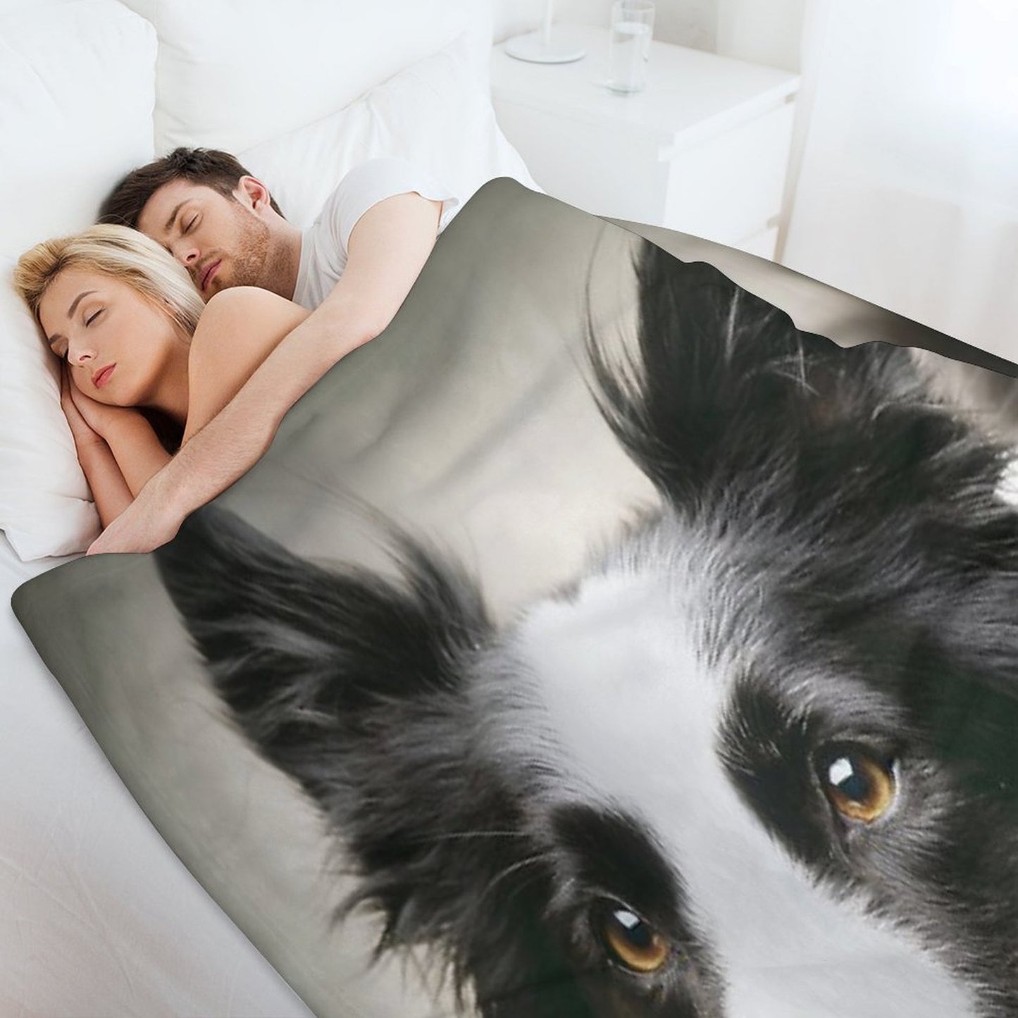Working Border Collie Throw Blanket