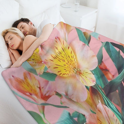 Spring Bouquet Throw Blanket
