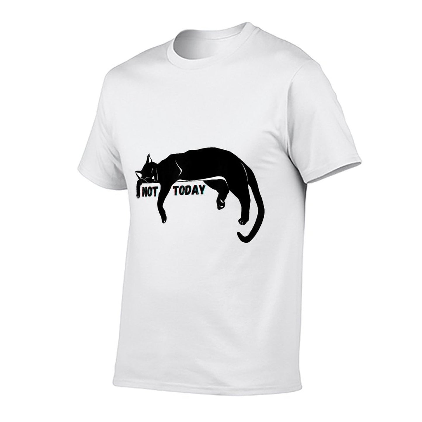 Not Today Lazy Sleepy Kitty Cat Lovers Funny Cute Nope Fun  Relaxed-fit T-Shirt