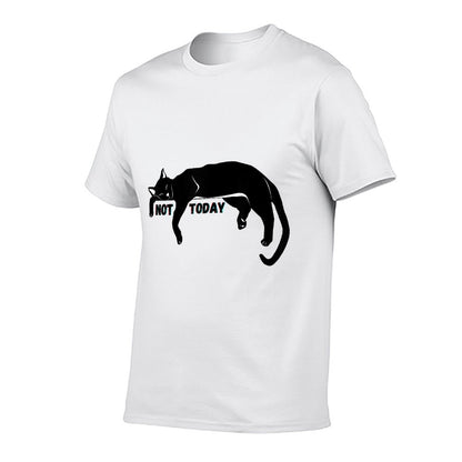 Not Today Lazy Sleepy Kitty Cat Lovers Funny Cute Nope Fun  Relaxed-fit T-Shirt