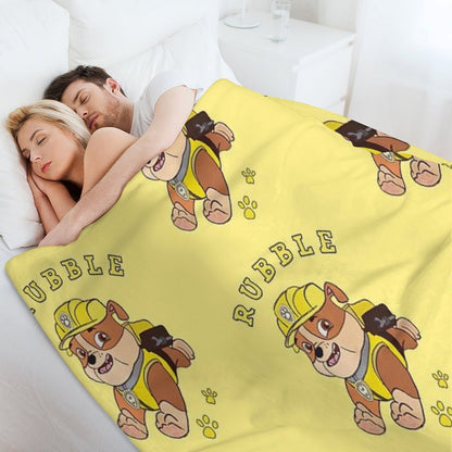 Rubble Paw Patrol Throw Blanket