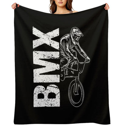 BMX Bike Hobby Sport BMX Gift Idea Throw Blanket