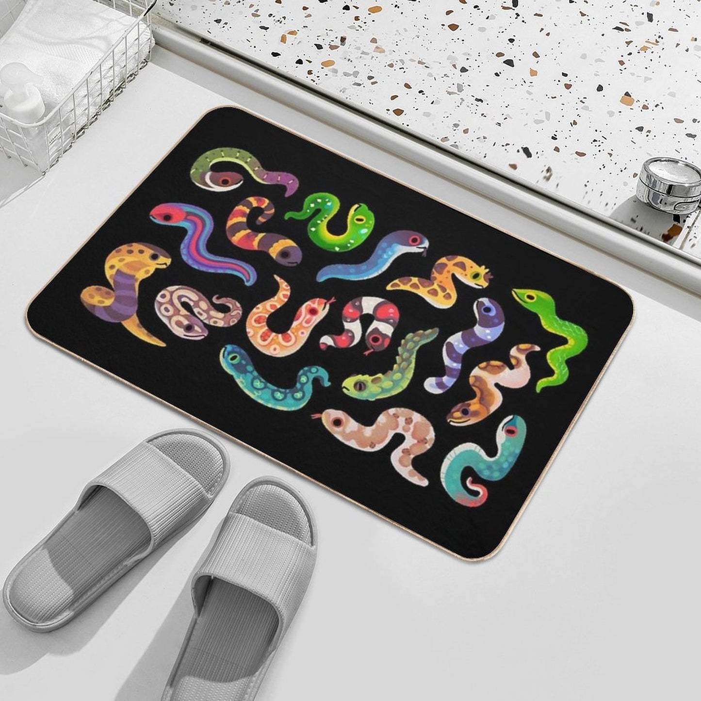 Serpent Day  Long-Lasting Bath Mat