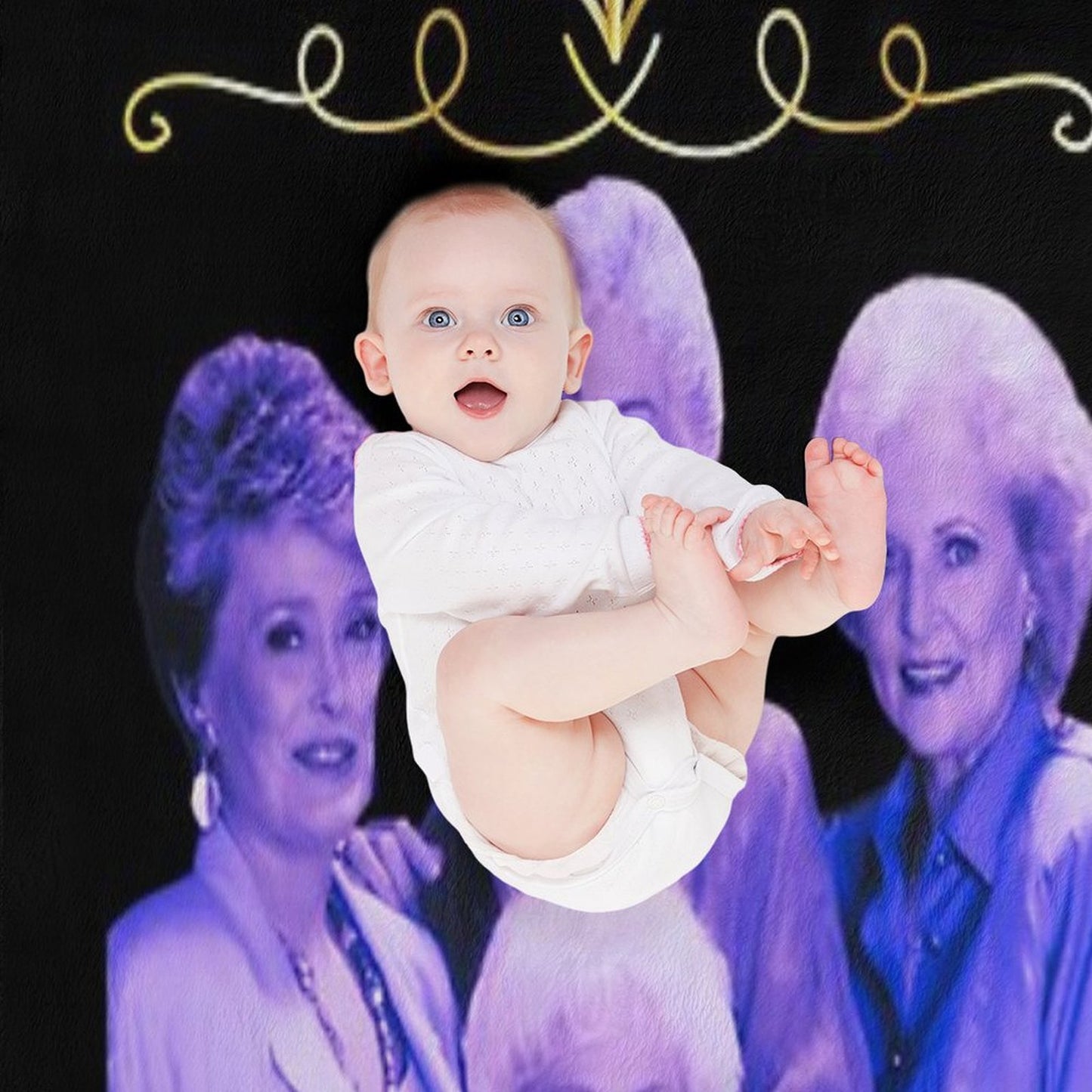 Stay Golden Girls Vintage Gift Throw Blanket