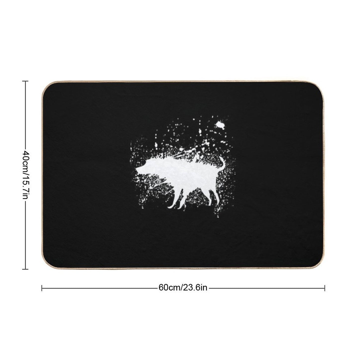 Banksy Splash Dog Bath Mat