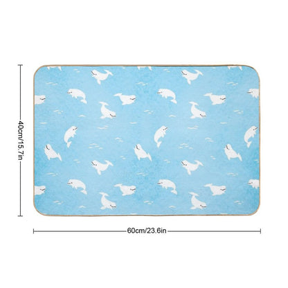 Beluga Whale Bath Mat