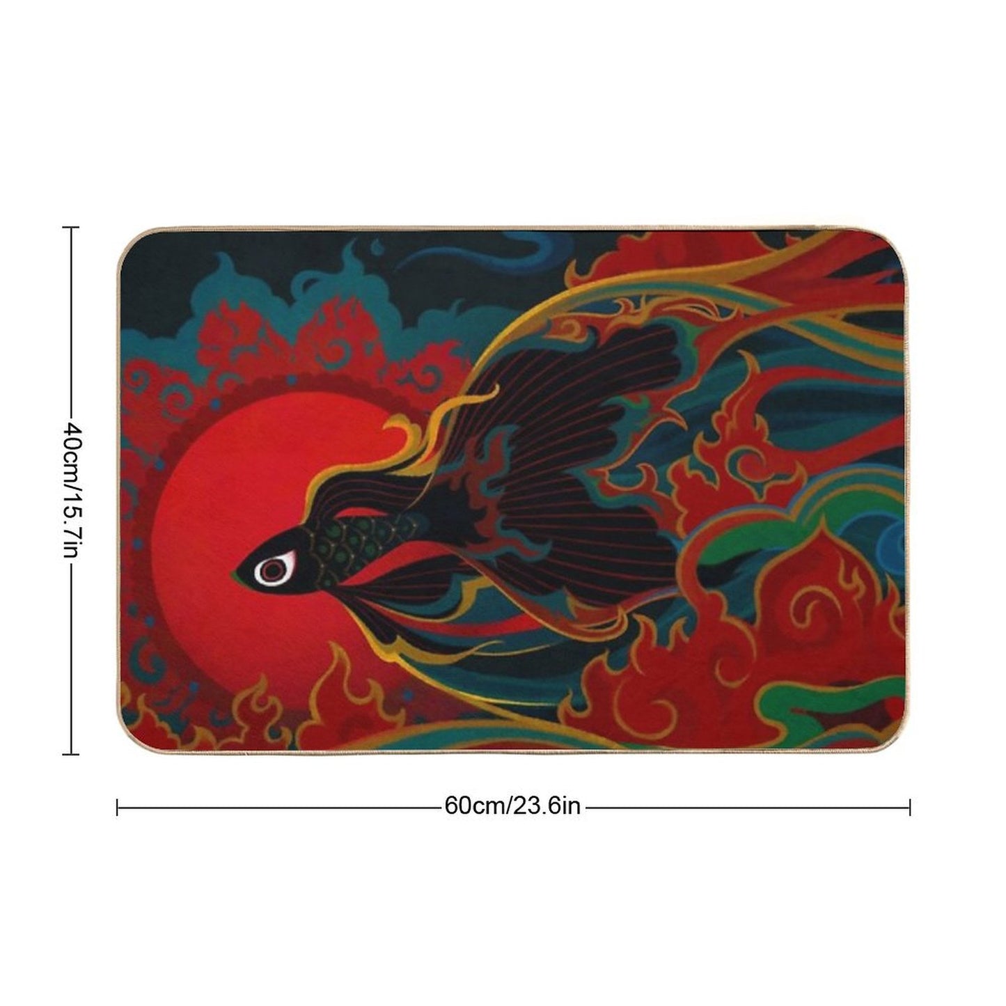 Fire Fish Bath Mat