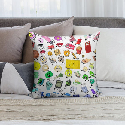 BFB And TPOT Full Cast Print Soft Shrink-Resistant Throw Pillow
