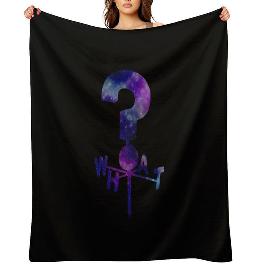 The Mystery Shack Question Mark Weathervane Throw Blanket