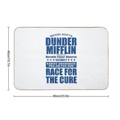 Dunder Mifflin Rabies Awareness Race for The Cure Bath Mat