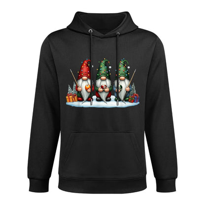 Funny Billiards Billiard Gnomies Christmas Gnome Womens Men Moisture-Wicking Hoodie