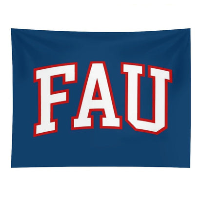 Fau - College Font Curved Tapestry