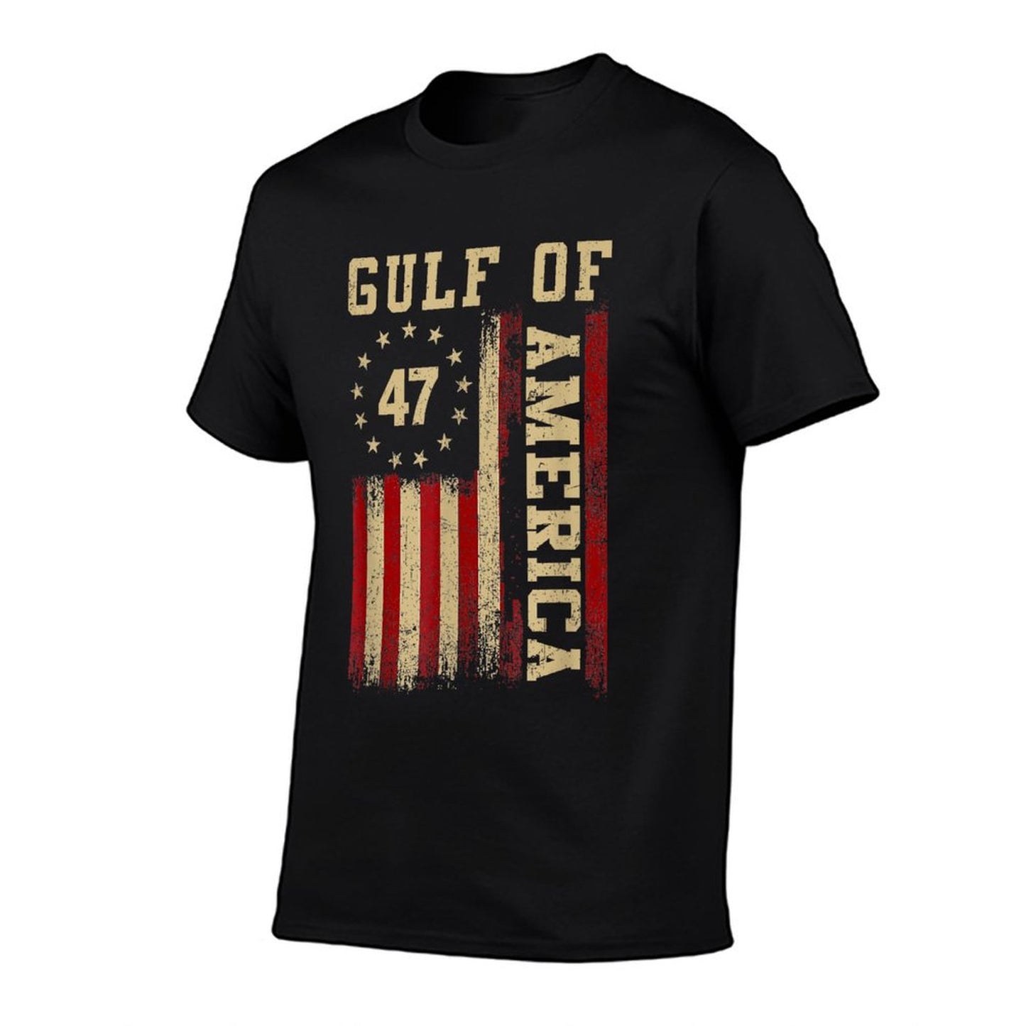 Gulf of Merica Retro Vintage USA Flag Mens Women T-Shirt