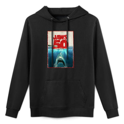 Jaws 50 Jaws 2025 Celebration Classic Durable Construction Hoodie
