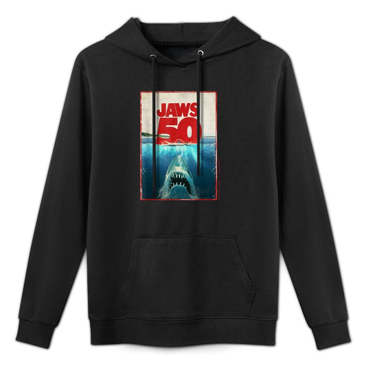 Jaws 50 Jaws 2025 Celebration Classic Durable Construction Hoodie