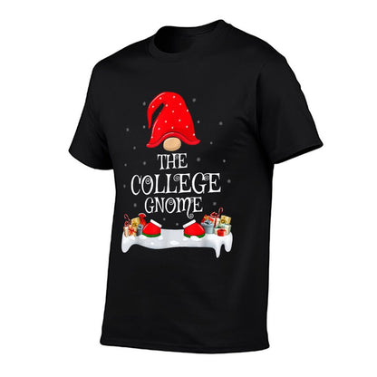 Family Matching Group The College Gnome Christmas  Oversized Silhouette T-Shirt