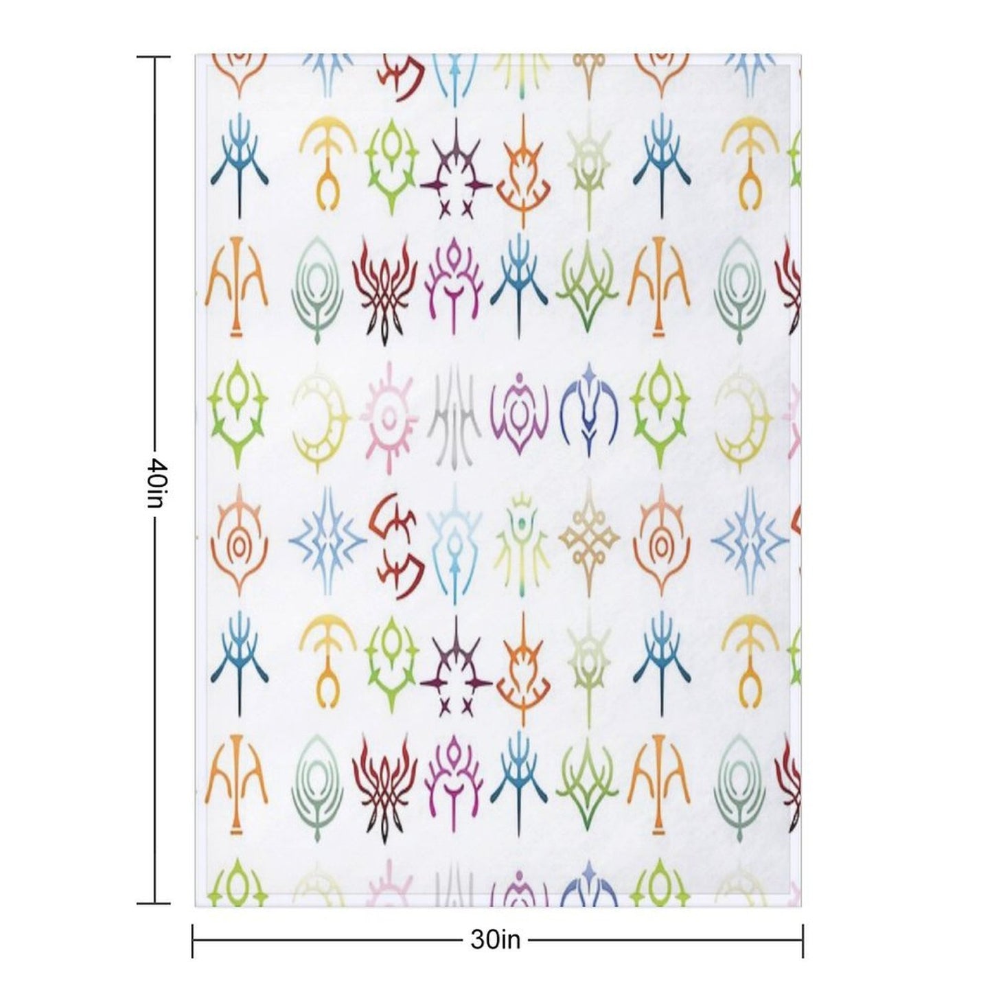 The Crests - Colored Version Throw Blanket